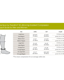 Corespun Firm Support Socks 30-40mmHg Compression Stockings (Size: Large, 19731)